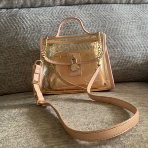 Cute satchel clear handbag
